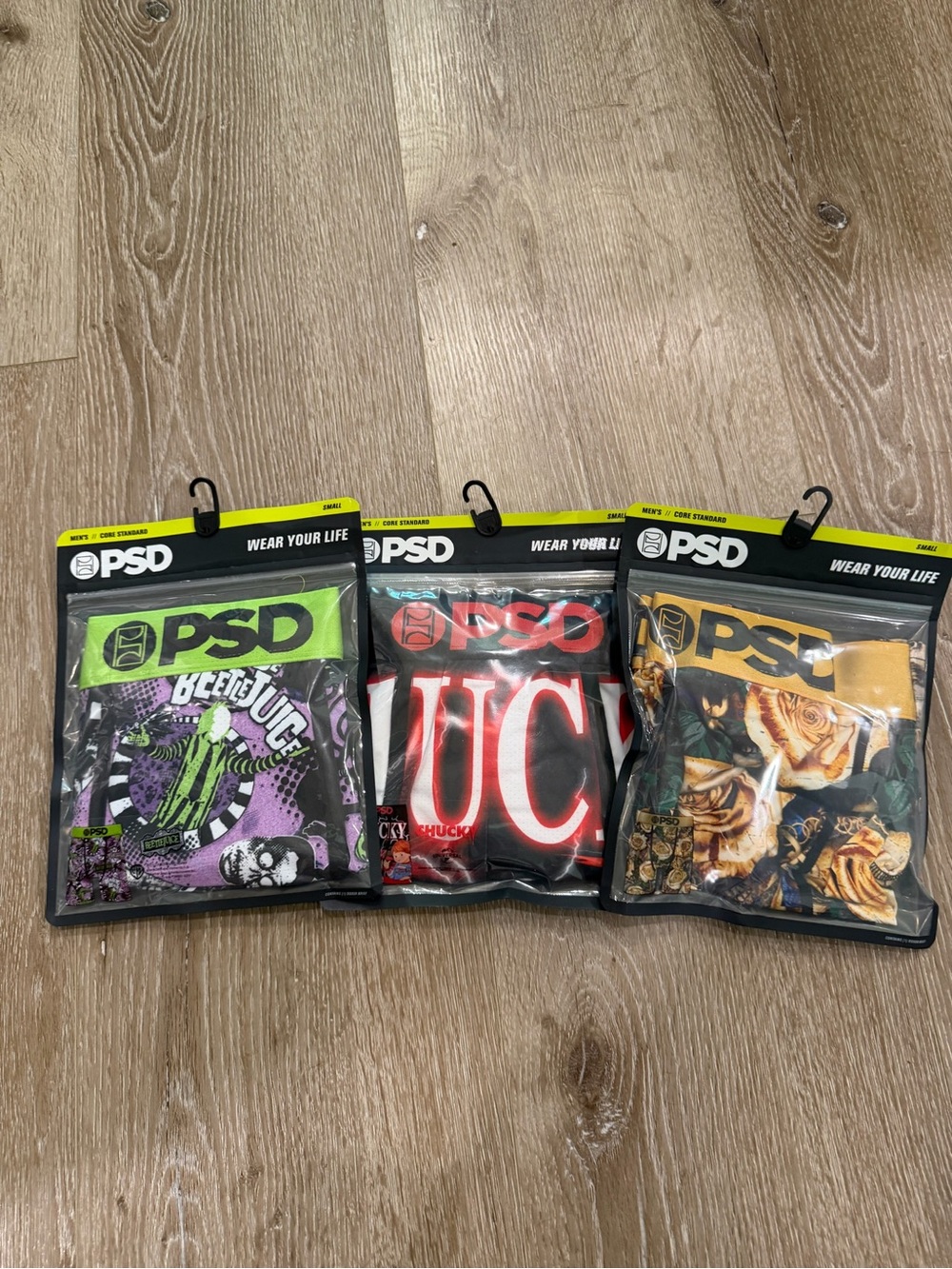 PSD Graphic Boxer Briefs Pack - Green, Purple, Red